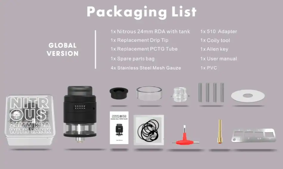 Nitrous Rda Limited Nitrous 24mm RDTA